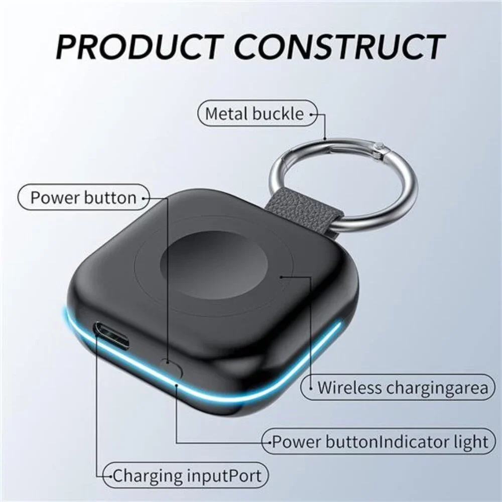 Portable Charger for AppleWatch,WirelessMagnetic iWatchCharger 1200mAh PowerBank